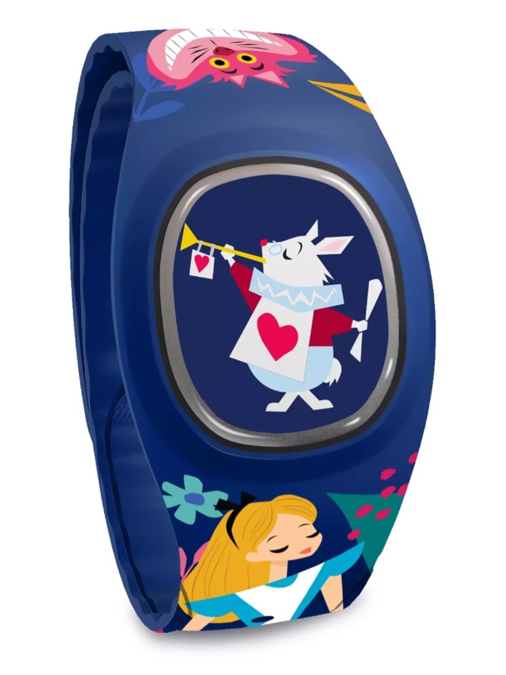Disney Parks Alice in Wonderland Rabbit Cheshire Cat MagicBand+ - NEW UNLINK